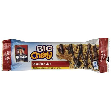 Quaker Big Chewy Chocolate Chip Granola Bar 5 Count 148 Oz Bars