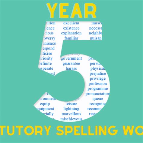 Year 5 Spelling Words The Best Worksheets And Resources For Ks2 Spag