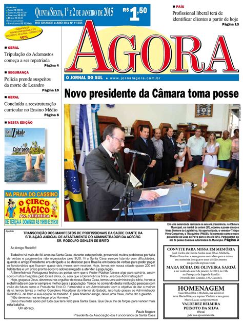 Calaméo - Jornal Agora - Edição 11035 - 1º e 2 de janeiro de 2015