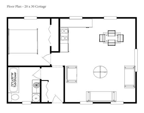 20 X 30 Cottage Floor Plans Floorplansclick