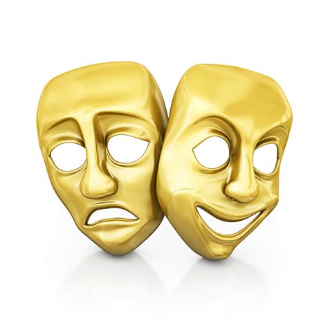 面具黄金戏面具悲剧面具喜剧面具剧院歌剧戏剧表演背景分离两个物体设计模板汇图网