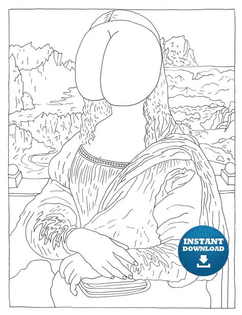 instant download butt coloring page naughty adult coloring etsy hong kong