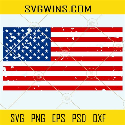 Usa Flag Svg American Flag Svg 4th Of July Cross Svg American Flag