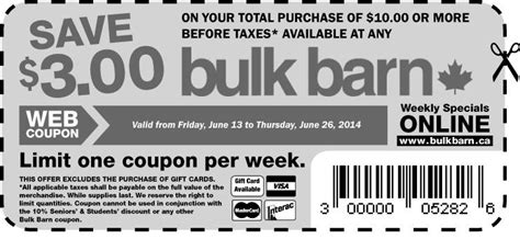 The top 10 competitors in bulk barn's competitive set are safeway, the loop, loblaw, intellicentrics, wegmans, kroger, target, whole foods market, walmart, symplr. Bulk Barn Canada Printable Coupon: Save $3.00 When You ...