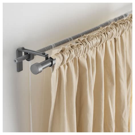 Largest ikea nz supplier · shop now! IKEA - HUGAD Curtain rod silver color | Double rod ...