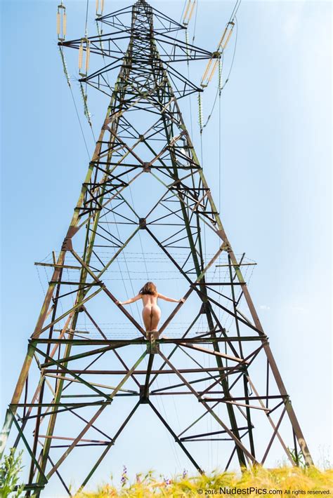 Naked Woman Bending Over Up On Electrical Pole Free Full Hd Photo Bonnyart Com