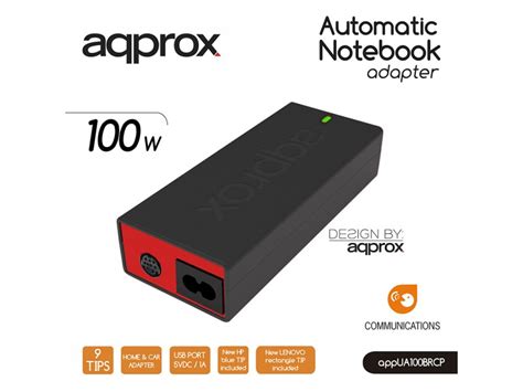 Approx Appua100brcp Universal Automatic Notebook Car Adapter 100w