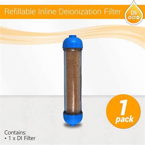 Deionization Water Filter Replacement 2x 6 Inch Inline Di Mixed Bed