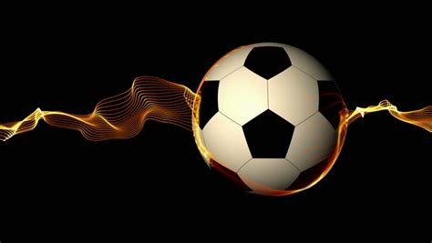Animated Soccer Ball With Alpha Stock Footage Video 100 Royalty Free
