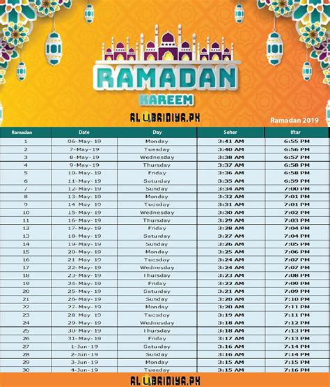 Ramadan Calendar 2019 Ramadan Calendar Free Download Ramadan 2019