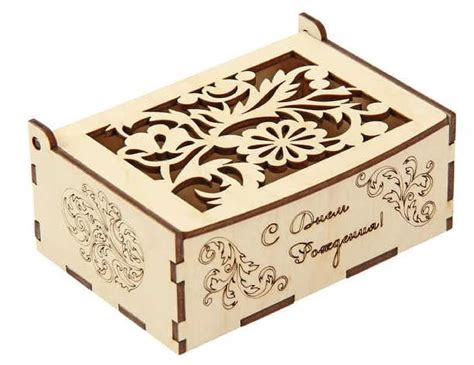 Beautiful Box For Gift 4 Mm Plywood Dxf Svg Cdr Files For Cnc Router Or