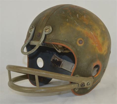 Lot Detail Vintage C 1950s Riddell Football Helmet Wheavy Use