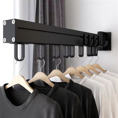 Balcony Folding Clothes Hanging Wall Type Invisible Window Indoor