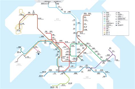 Hong Kong Metro Mtr Subway Maps Worldwide Lines Route Schedules