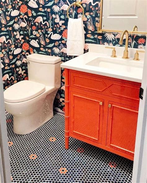 Love A Bold Powder Room Coryconnordesigns Shared This Transformation