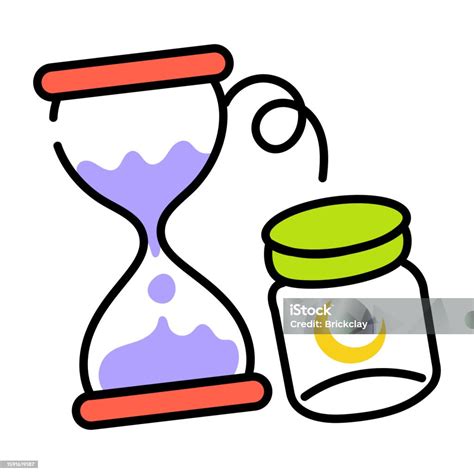 Magical Hourglass Stock Illustration Download Image Now Clock