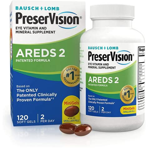 Preservision Areds 2 Eye Vitamin And Mineral Supplement Soft Gels 120 Ct