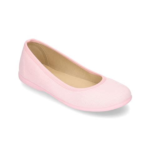 New Cotton Dress Canvas Ballet Flat Shoes With Elastic Design For Girls
