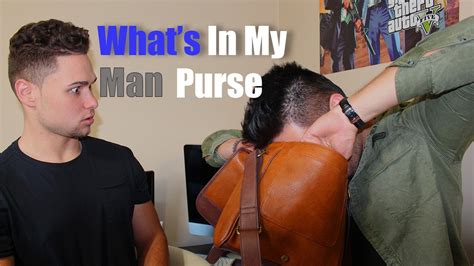 Whats In My Man Purse Satchel Youtube