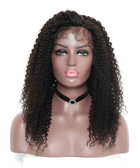 Cara Kinky Curly Brazilian Hair Full Lace Human Hair Wigs For Black