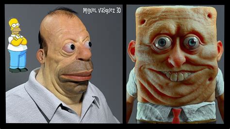 Realistic Variations Of Famous Cartoon Characters By