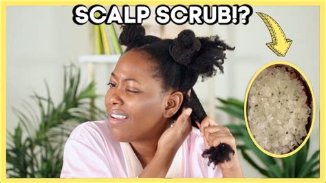 i tried a scalp scrub on my type 4 natural hair scalp exfoliation kandidkinks youtube