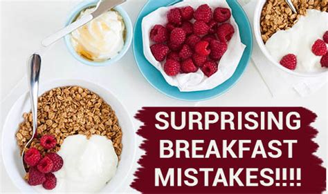 Surprising Breakfast Mistakes You Might Be Making Unconsciously The