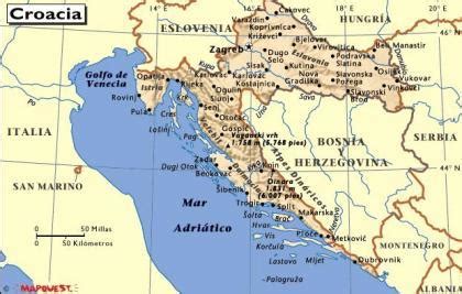 Sur y este del mediterráneo mapa. Croacia: visita a Pula