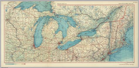 United States Of America Great Lakes Pergamon World Atlas David