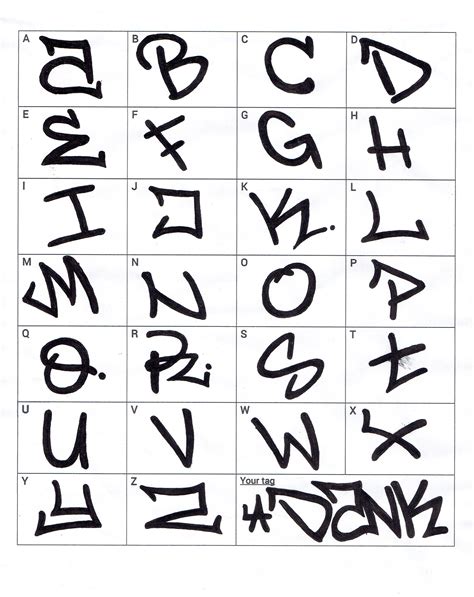 Beginner Easy Graffiti Alphabet Focistalany