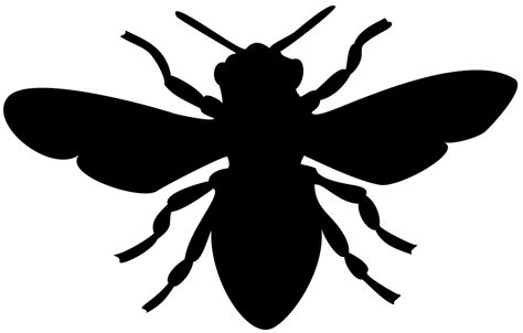 Onlinelabels Clip Art Bee Silhouette