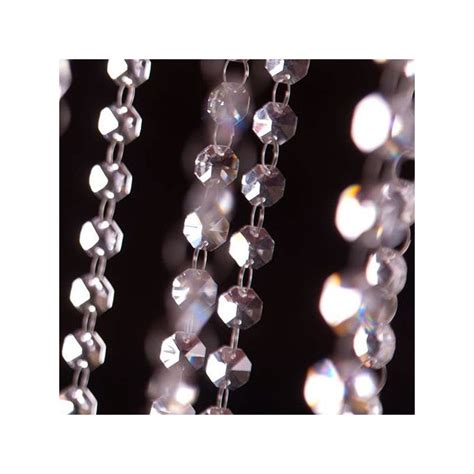 Glass Crystal Garland Strand Clear Event Decor And Charger Plates From