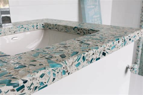 Floating Blue With A Sea Pearl Finish Creates A Unique Texture On This Classic Recycled Glass