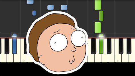 Rick And Morty Canción Sad Piano Tutorial Youtube