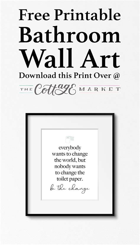 Free Printable Bathroom Wall Art