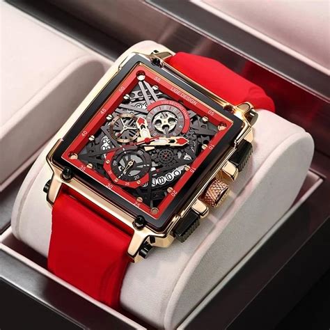 Buy Lige Fashion Men Watch Top Brand Luxury Mens Watches Square