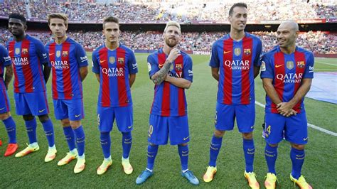 Fc Barcelonas Squad Presentation For 201617 Youtube