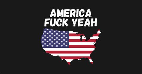 America Fuck Yeah America Sticker Teepublic