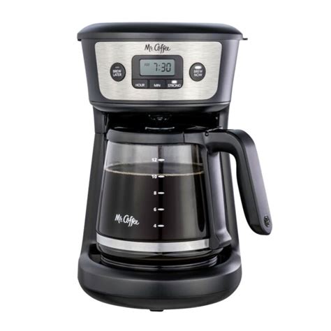 C84 Mr Coffee Ftx41 12 Cup Programmable Coffeemaker Stainless Steel