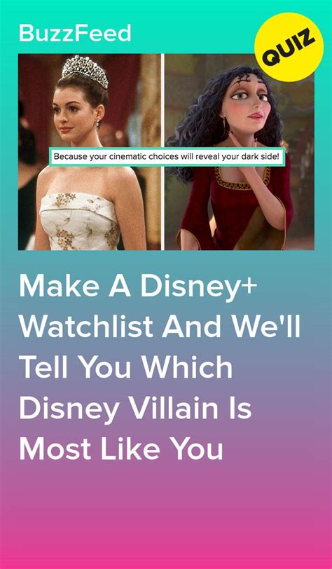 Create A Disney Watchlist And Well Reveal Which Disney Villain