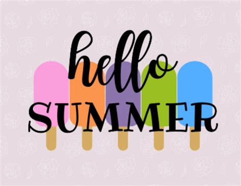 Hello Summer Popsicle Svg Digital Download Etsy Uk