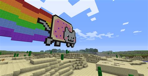 Nyan Cat Minecraft Pixel Art Know Your Meme