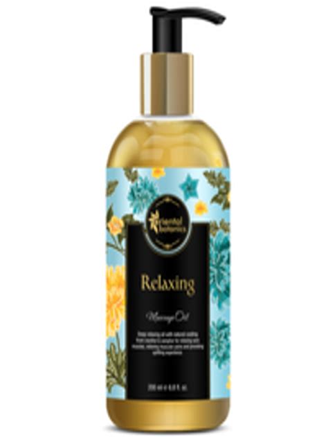 Buy Oriental Botanics White Relaxing Body Massage Oil 200ml Body Oil For Unisex 7473406 Myntra