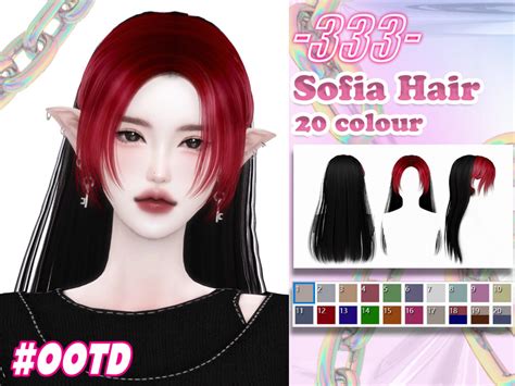 Sofia Hair By Asan333 The Sims Resource Sims 4 Hairs