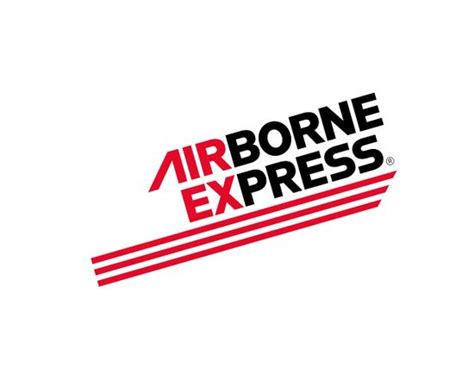 Airborne Express Rotated Logo White Background Editorial Stock Photo