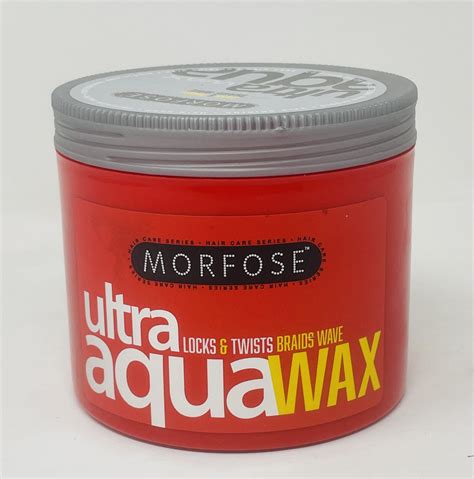 Morfose Ultra Aqua Hair Wax Locks And Twists Braids Wave 169 Oz Red