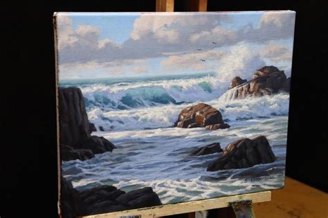 Rocky Shore By Sam Earp Sold Sam Earp Artist At The Kiwi Art