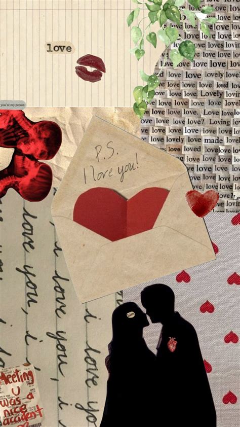 Aesthetic Collage Moodboard Vintage Love Lovenotes Loveletters