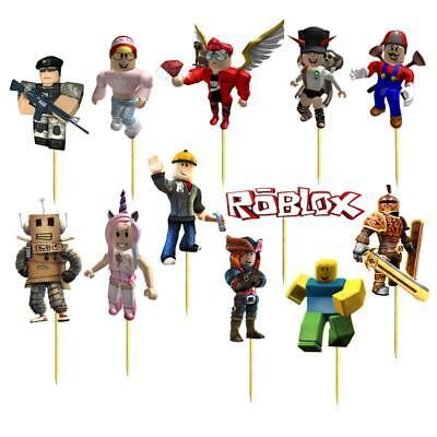 Toppers come in a pack of 12 in a variety of designs. XL ROBLOX CUPCAKE CAKE TOPPER party favors balloon freddy ...