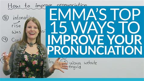15 Ways To Improve Your English Pronunciation Youtube